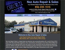 Tablet Screenshot of nazauto.com